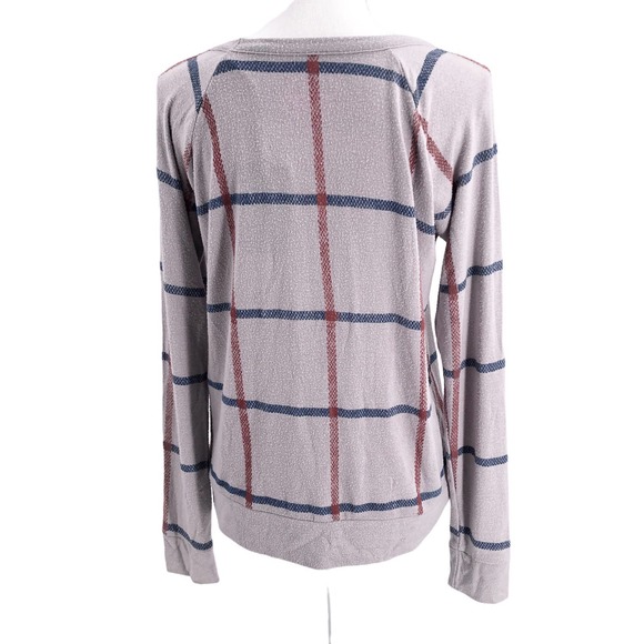 Chaser NEW Womens Size Medium Cafe Au Lait Pullover Lightweight Sweater in Gray - Picture 3 of 10